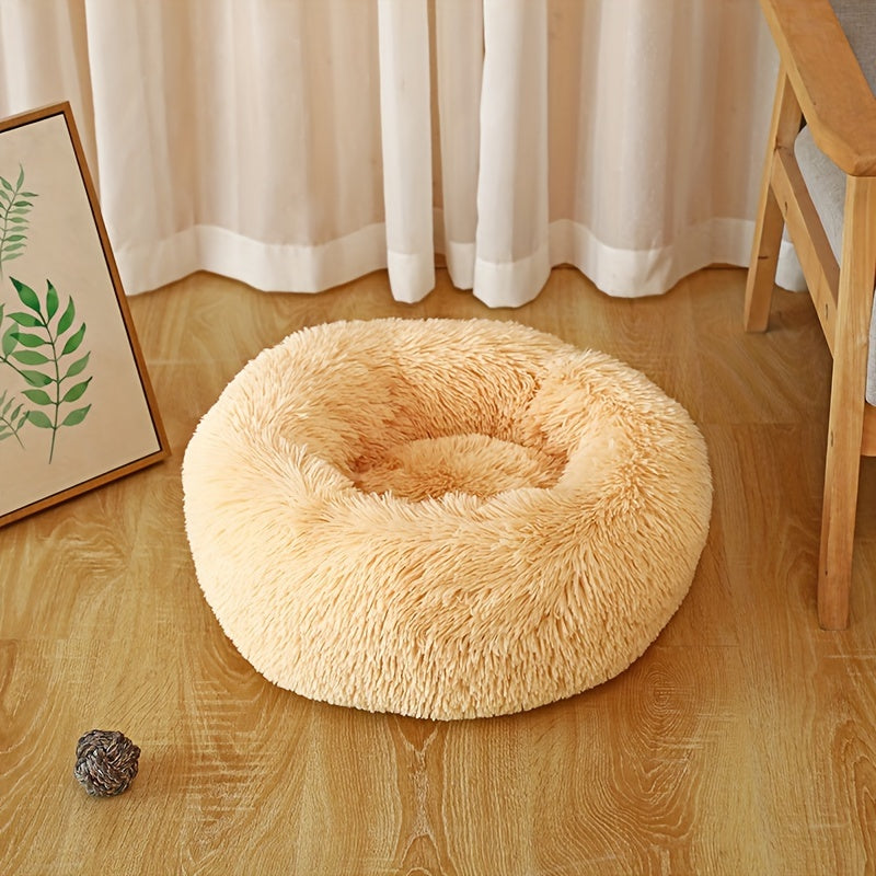 Cozy Plush Cat Nest House - Solid Color Cat Mat for Indoor Use, Suitable for Dogs and Cats, Soft and Warm, Easy to Clean, Durable and Long-Lasting