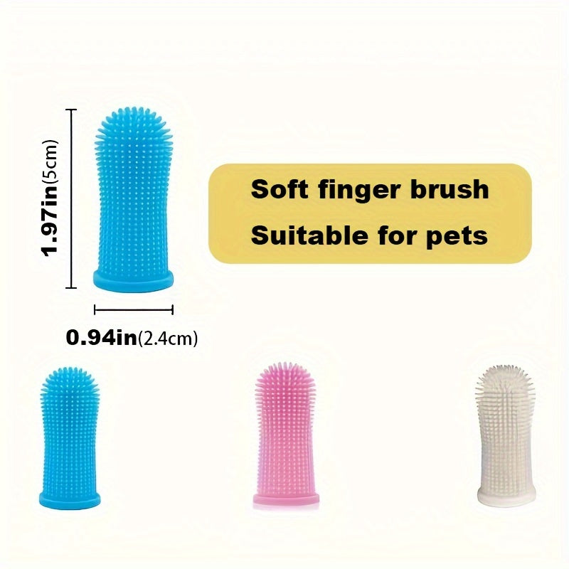 Super Soft Silicone Toothbrush - Perfect For Cleaning Your Dog Or Cat's Teeth!