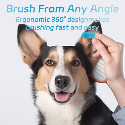 Super Soft Silicone Toothbrush - Perfect For Cleaning Your Dog Or Cat's Teeth!