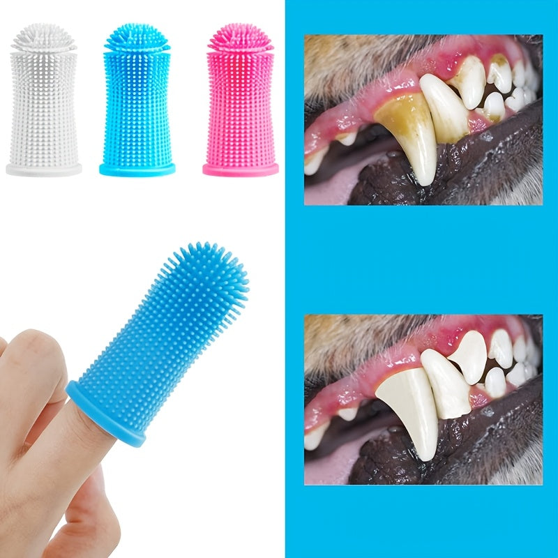 Super Soft Silicone Toothbrush - Perfect For Cleaning Your Dog Or Cat's Teeth!