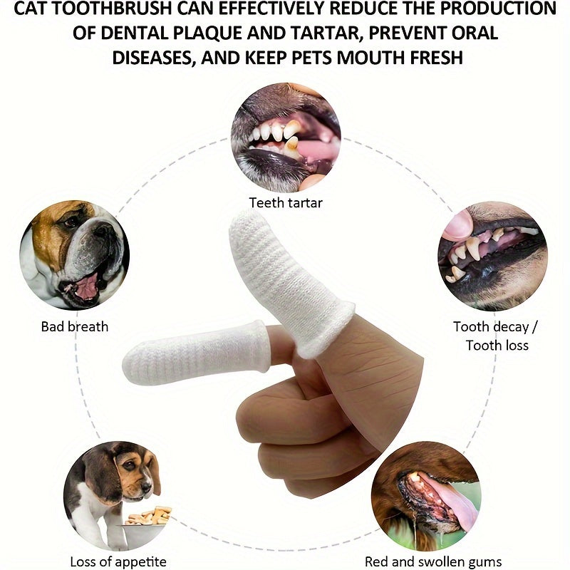 4/8pcs Dog Finger Toothbrush, 360 Degree Soft Dog Finger Toothbrush For Teeth, Durable And Washable Pet Oral Cleaning Tool