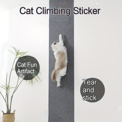 Durable Cat Scratching Mat - Wall-Mounted, Non-Shedding Fiberboard Climbing Pad for Cats