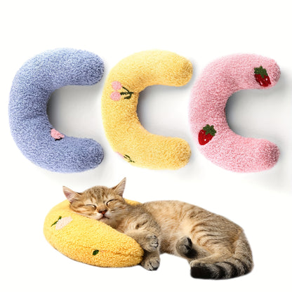 Soft Pillow For Cat, Ultra Soft Fluffy Pet Calming Toy, Cuddle Sleeping Pillow For Cat, Machine Washable