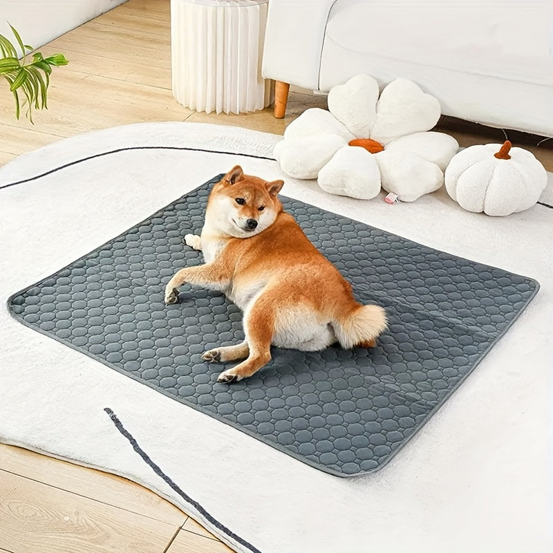 1pc Plaid Reusable Non-Slip Pet Mat for Dogs and Cats - Ultra Absorbent Washable Dog Pee Pad for Easy Training and Housebreaking - Saves Money, Reduces Waste, and Perfect for Extra Small to Large Breed Dogs