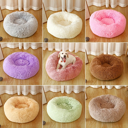 Cozy Plush Cat Nest House - Solid Color Cat Mat for Indoor Use, Suitable for Dogs and Cats, Soft and Warm, Easy to Clean, Durable and Long-Lasting