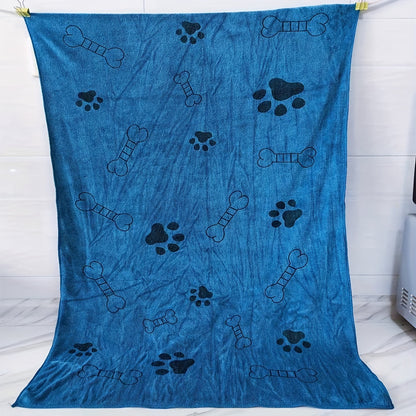 1 (27.56*39.37inch) pet bath towel, cat and dog bath towel, strong absorbency and lint-free large microfiber bath towel after bathing