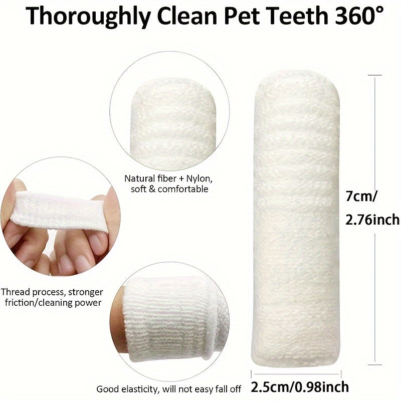 4/8pcs Dog Finger Toothbrush, 360 Degree Soft Dog Finger Toothbrush For Teeth, Durable And Washable Pet Oral Cleaning Tool