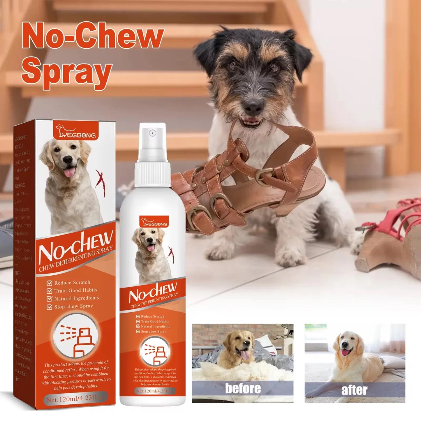 Pet Anti Chew Spray Gnawing Chewing Preventing Effective Training Aid Furnitures Scratching Protection Cat Stop Biting Liquid