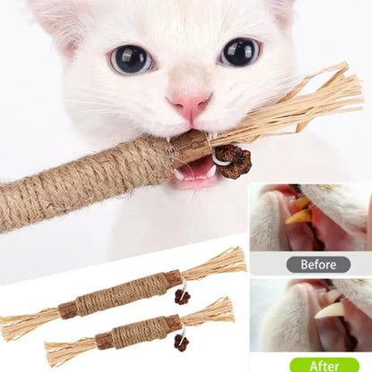 Toy: 1 Pc Cat Toys Silvervine Chew Stick Polygonum Kitty Raffia Grass Pet Supplies Cleaning Teeth Stick Pet Bite Cat Toy Hemp Rope