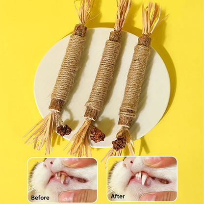 Toy: 1 Pc Cat Toys Silvervine Chew Stick Polygonum Kitty Raffia Grass Pet Supplies Cleaning Teeth Stick Pet Bite Cat Toy Hemp Rope