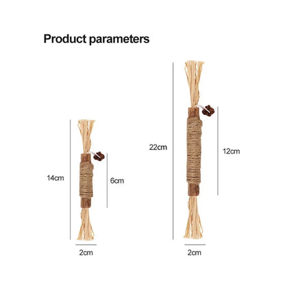 Toy: 1 Pc Cat Toys Silvervine Chew Stick Polygonum Kitty Raffia Grass Pet Supplies Cleaning Teeth Stick Pet Bite Cat Toy Hemp Rope