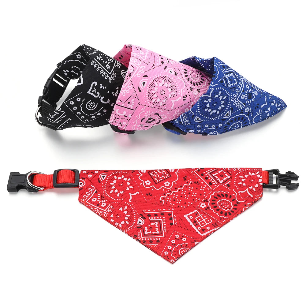 Adjustable Triangular Bandage For Pet Dog Cat Washable Scarf Bandana Collar Bibs Cat Neck Decor Birthday Party Dress Up