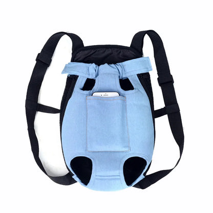 Bag: Denim Pet Dog Backpack Outdoor Travel Dog Cat Carrier Bag for Small Dogs Puppy Kedi Carring Bags Pets Products Trasportino Cane