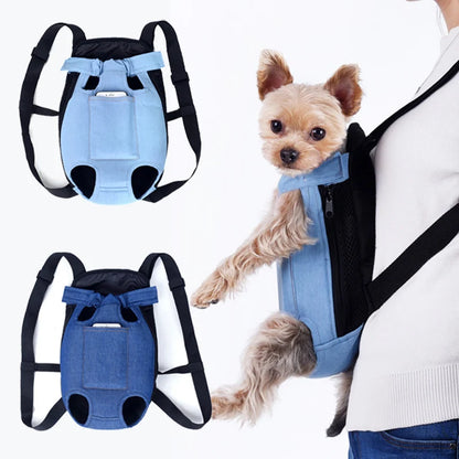 Bag: Denim Pet Dog Backpack Outdoor Travel Dog Cat Carrier Bag for Small Dogs Puppy Kedi Carring Bags Pets Products Trasportino Cane