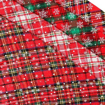 Dog Bandanas Large Pet Scarf Christmas Snow Print Dog Cotton Plaid WashableBow Ties Collar Cat Dog Scarf Large Dog Accessories