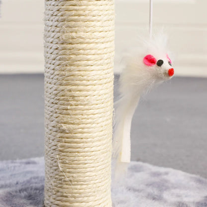 Toy: Cat Tree Tower, Cat Scratching Post with Interactive Ball Toys and Plush Mouse for Kitty Cat Play Tower Activity Centre for Play