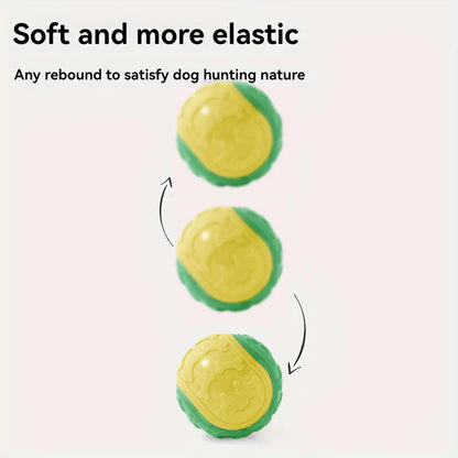 Dogs Interactive Toys Soft TPR Toys for Dog Pet Teeth Cleaning Bite Resistance Squeaky Dog Ball Toy