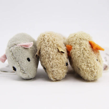 Toy: 3Pcs New Plush Simulation Mouse Cat Toy Bite Resistance Plush Mouse Cat Scratch Interactive Mouse Toy Playing Toy For Cat Kitten