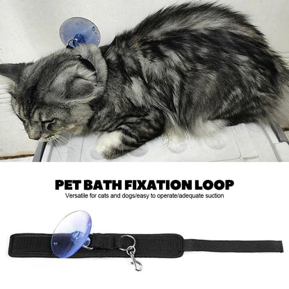 Pet Bath Fixation Strap with Sucktion Cup Cat Dog Shower Restraint Leash Anti Scratch Escaping Leash Pet Bathing Grooming Tool