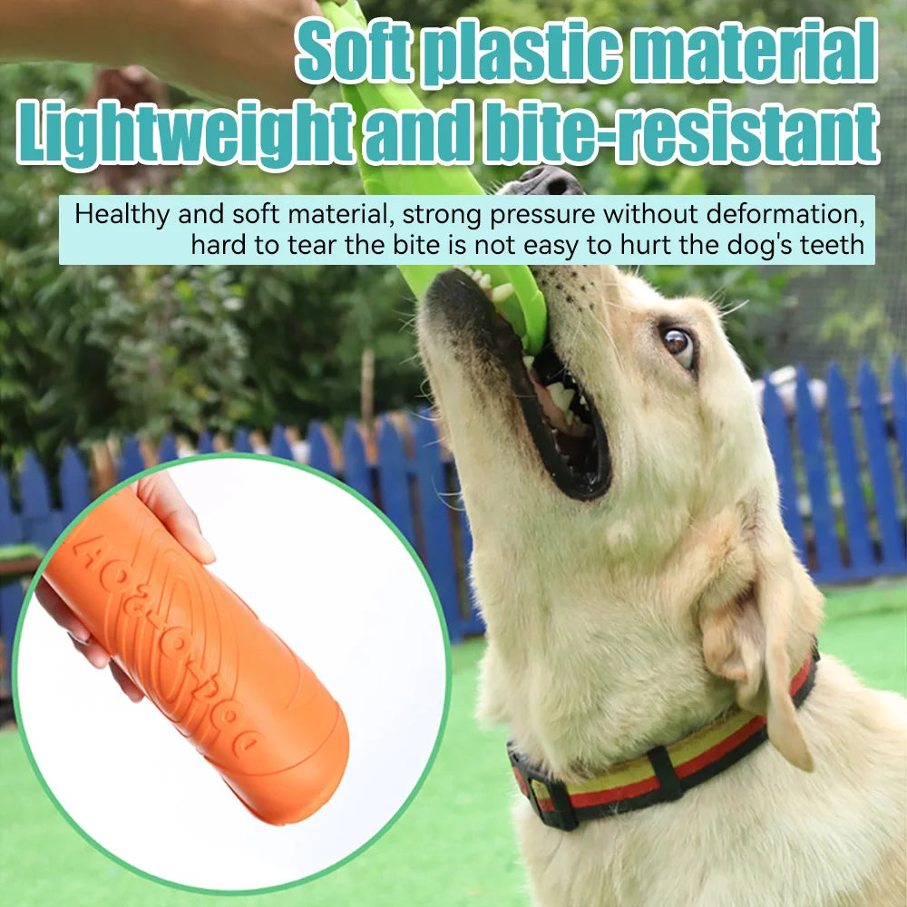 Pet Dog Flying Disk Toy Silicone Material Environmentally Friendly Anti-Chew Dog Puppy Interactive Training Pet Supplies