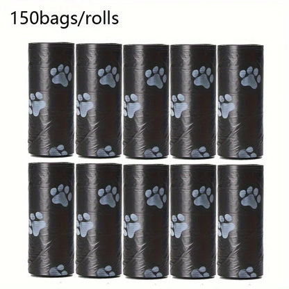 300 Count/20 Rolls Thick Leak-Proof Dog Poop Bags for Outdoor Walks, Polyethylene Material, Animal Waste Disposal, Black or Gree