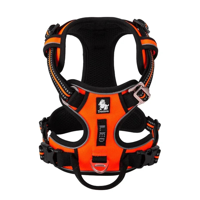 TRUE LOVE Pet Harness No Pull Nylon Reflective Dog Harness Adjustable Comfortable Control Step-in Brilliant Truelove TLH5654