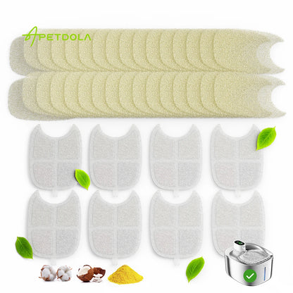 Replacement Filters For APETDOLA Stainless Steel Water Fountain Drinking Dispenser with 6-layer Filtration System 8-pack fs10pro