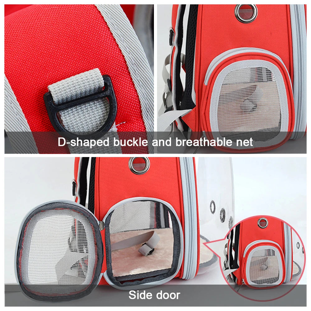 Cat Carrier Bag Outdoor Pet Shoulder bag Carriers Backpack Breathable Portable Travel Transparent Bag For Small Dogs Cats