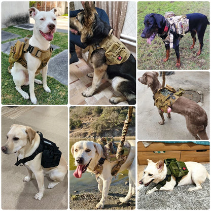 Military Large Dog Harness Pet German Shepherd K9 Malinois Training Vest Tactical Dog Harness And Leash Set For Dogs Accessories