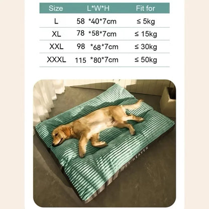 Big Dog Mat Corduroy Pad for Medium Large Dogs Oversize Pet Sleeping Bed Big Thicken Dog Sofa Removable Washable Pet Supplies