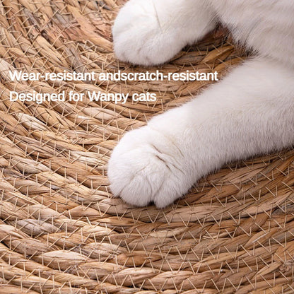 Bed: Cat Scratcher Rattan Mat Board Cat Scratch for Sharpen Nails Scraper Cats Tree Cat scratching post Sofa Mats Furniture Protector