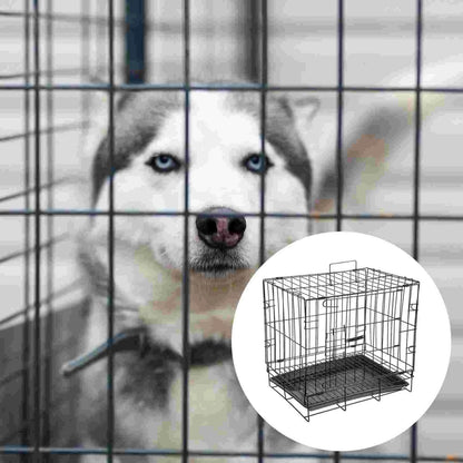 Folding Dog Kennel Indoor Pet Crate Playpen Indoor Iron Wire Kennel Large Animal Cat Supplies