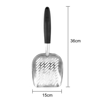 Cat Dog Litter Scoop Aluminum Alloy Metal Pooper Waste Poop Cleaner Big Pet Sand Shovel for Household Pet Cleaning Gadgets