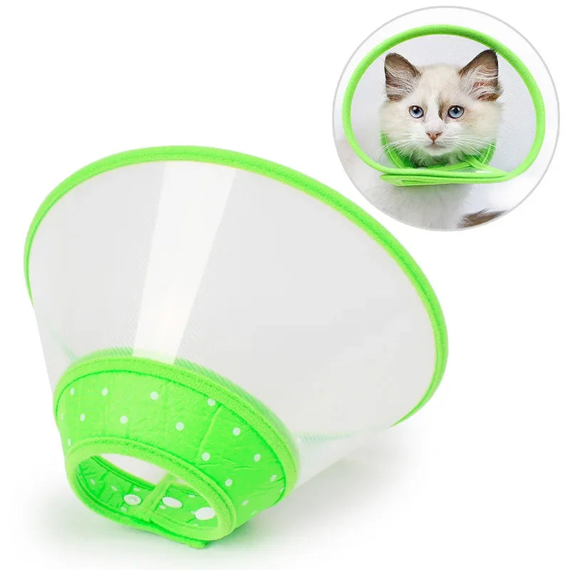 Cats Anti-bite Collar Pets Medical Recovery Collars Transparent Cat Protection Cover Elizabethan Collar Circle for Pets Supplies