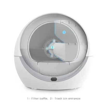 Petree Automatic Cat Litter Box Self Cleaning Smart Cat Toilet EnClosed Pet Tray APP Remote Control Sand Box Arenero Gato