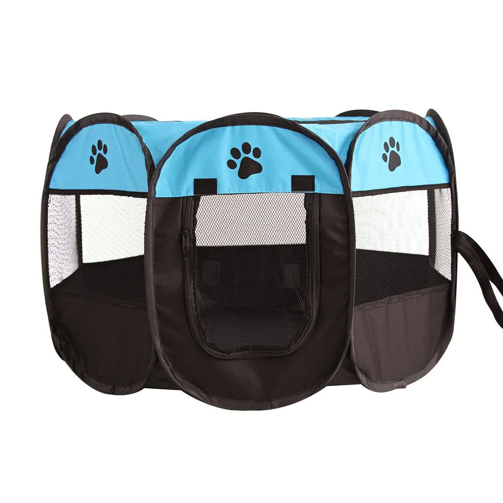 Portable Foldable Cat Tent Cat House Portable Folding Outdoor Travel Pet Tent Cat/Dog Cage Easy Operation Large Cat/Dog Fences