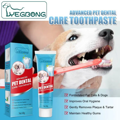 Pet Toothpaste Cat Dog Fresh Breath Toothpaste Deodorant Tartar Plaque Cleaning Dog Oral Care Edible Toothpaste Pet Products