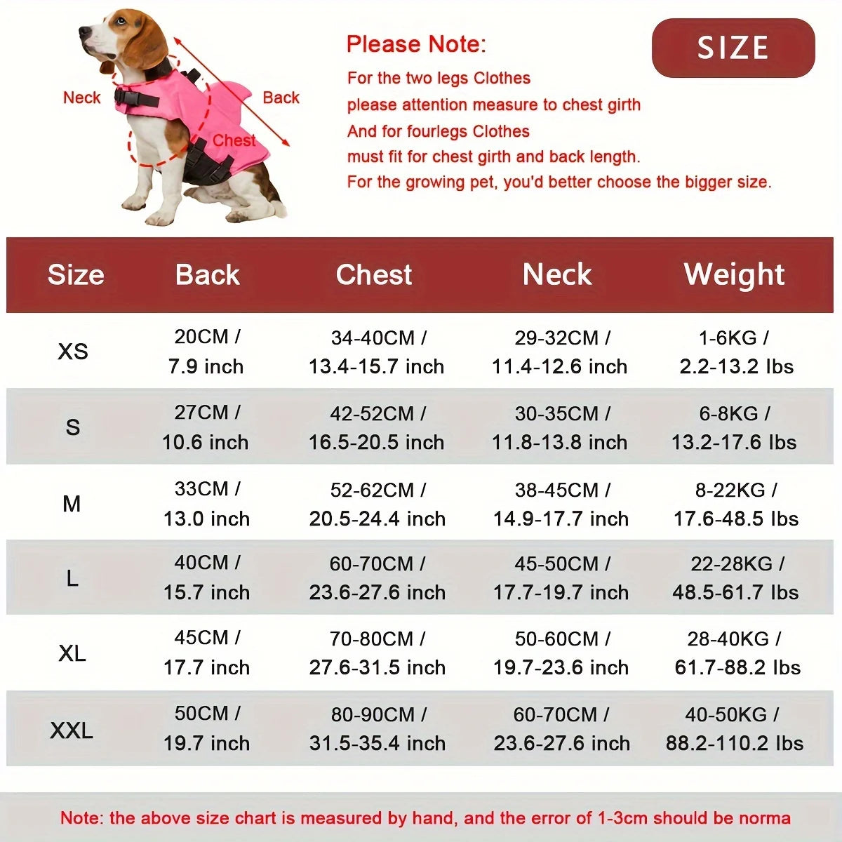 Shark Dog Life Jacket Enhanced Buoyancy Small Dogs Swimming Clothes Safety Vest with Handle for Medium Large Dogs Surfing