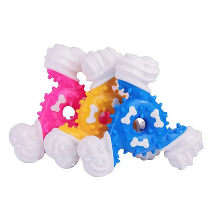 1PC Pet Teething Toy Nylon Bite Glue Triangle Bone Bite Resistant Dental Stick Dog Bite Easy Interaction Relief