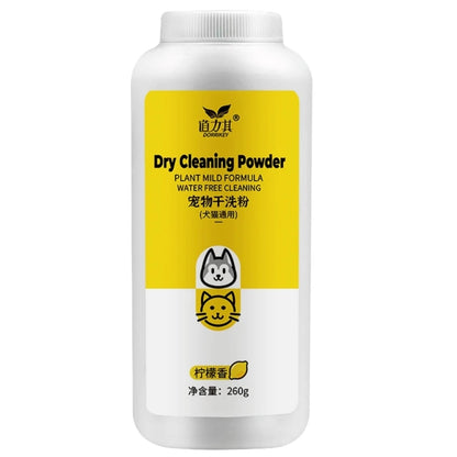 Dry Powder Shampoo for Dogs and Cats Cleaning and Deodorizing Gentle Shampoo for Pet Household No Water Needed