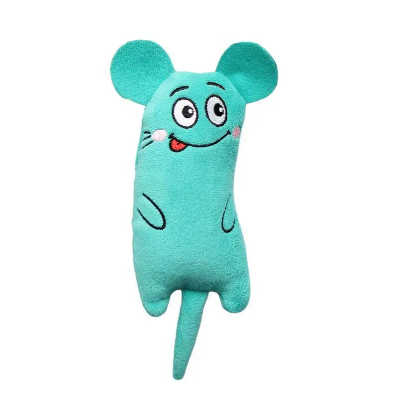 Cute Cat Toys Funny Interactive Plush Cat Toy Mini Teeth Grinding Catnip Toys Kitten Chewing Squeaky Toy Pets Accessories