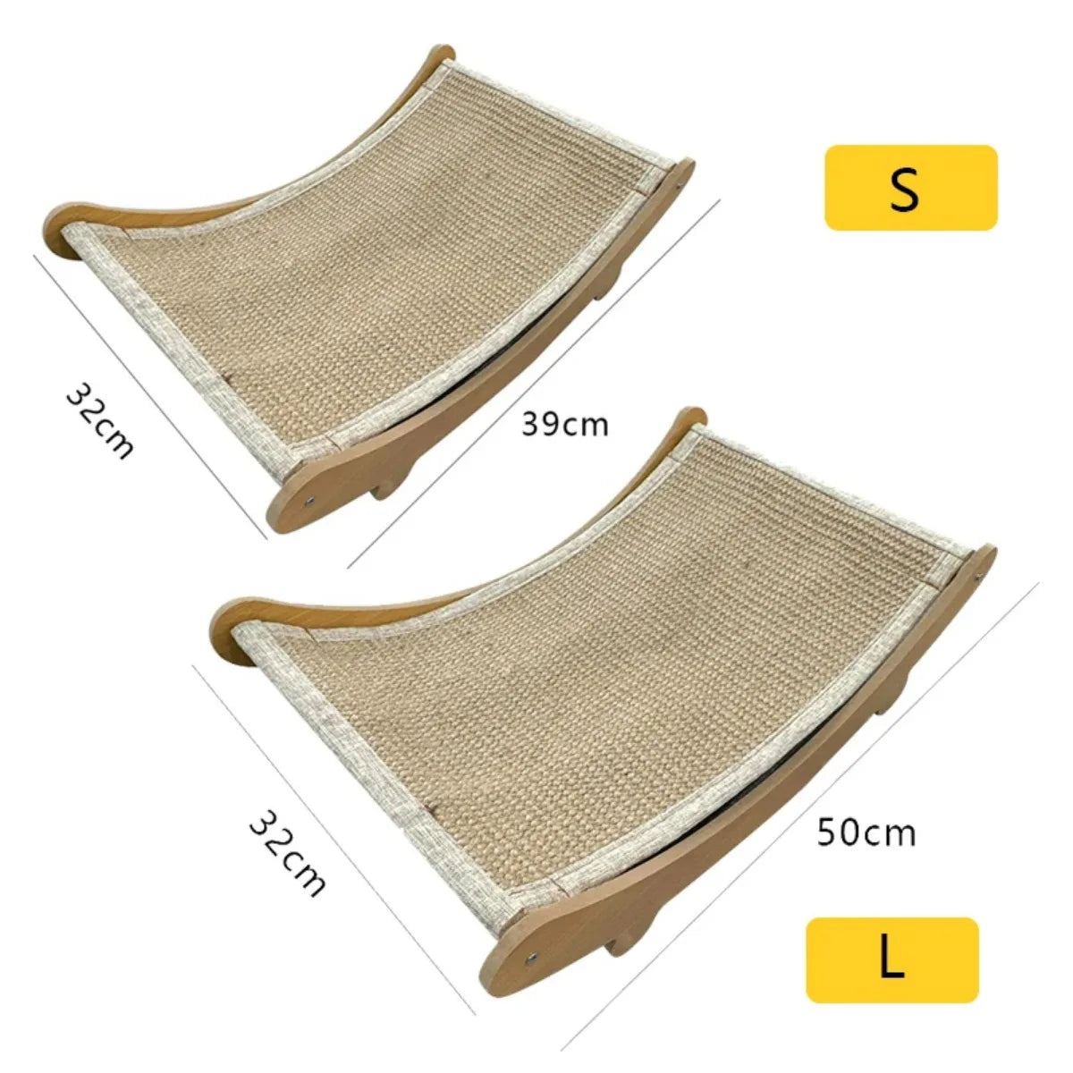 Bed: Wooden Cat Scratching Pads Multifuction Cats Sleeping Bed Detachable Wear-resistant Cat Scratch Board Kitten Grinding Cats Toys