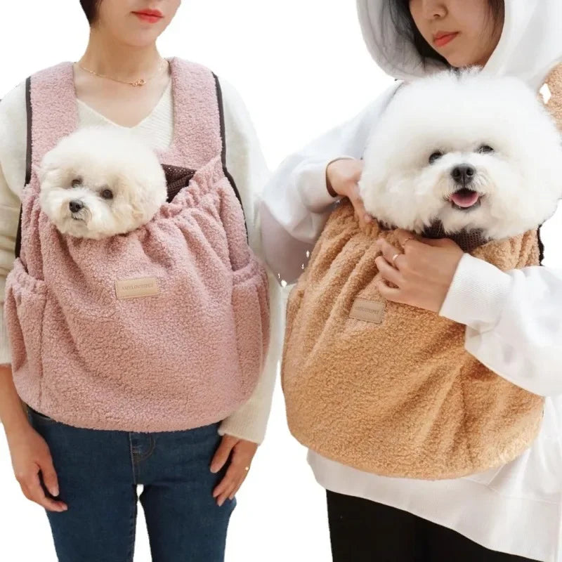 Dog Chest Carrier Portable Pet Backpack Outdoor Travel Pet Carrier Bag Reuseable Mini Cat Chest Backpack Comfortable Pet Carrier