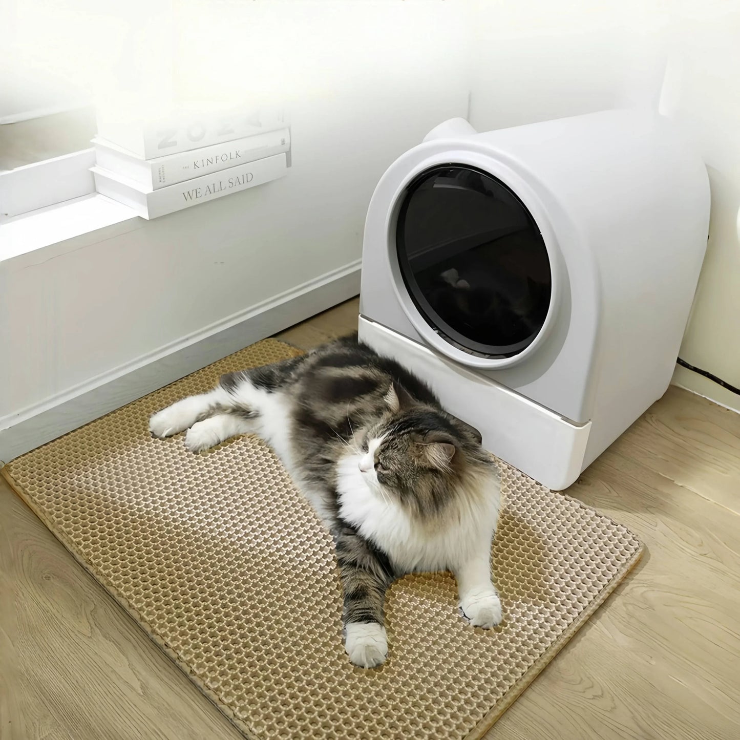 Cat Litter Waterproof Double Layer PetBox Mat Toilet Cat Mat Nonslip SandWashable Mlean Supplies