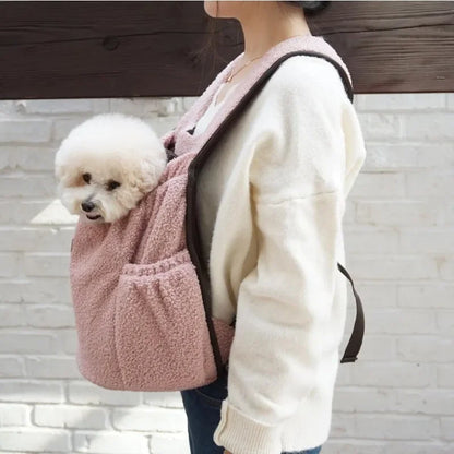 Dog Chest Carrier Portable Pet Backpack Outdoor Travel Pet Carrier Bag Reuseable Mini Cat Chest Backpack Comfortable Pet Carrier