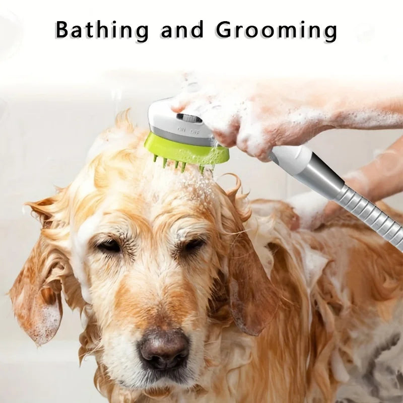 1pc Pet Bathing Spray Shower Head Massage Brush Glove For Dogs Bathing Supplies Pet Shop Wholesale Dog Accessories