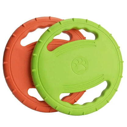 Toy: 1PC Dog Flying Disc Interactive Rubber Dog Toys Soft Floating Dog Catcher Toy for Pet Training & Chewing