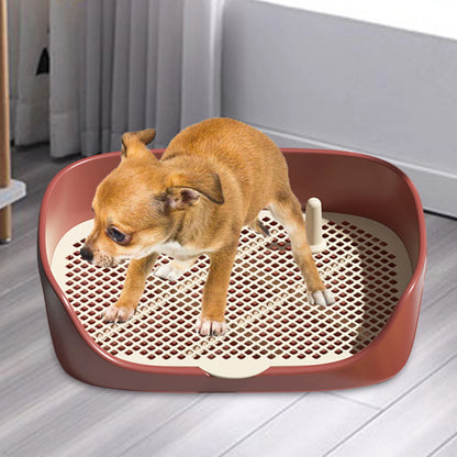 Pet Dog Toilet Portable Dog Potty Pan Trainer Litter Box Anti-Splash Pets Wc Toilet Puppy Kitten Cleaning Tool