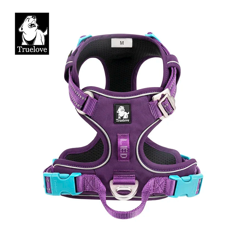 TRUE LOVE Pet Harness No Pull Nylon Reflective Dog Harness Adjustable Comfortable Control Step-in Brilliant Truelove TLH5654