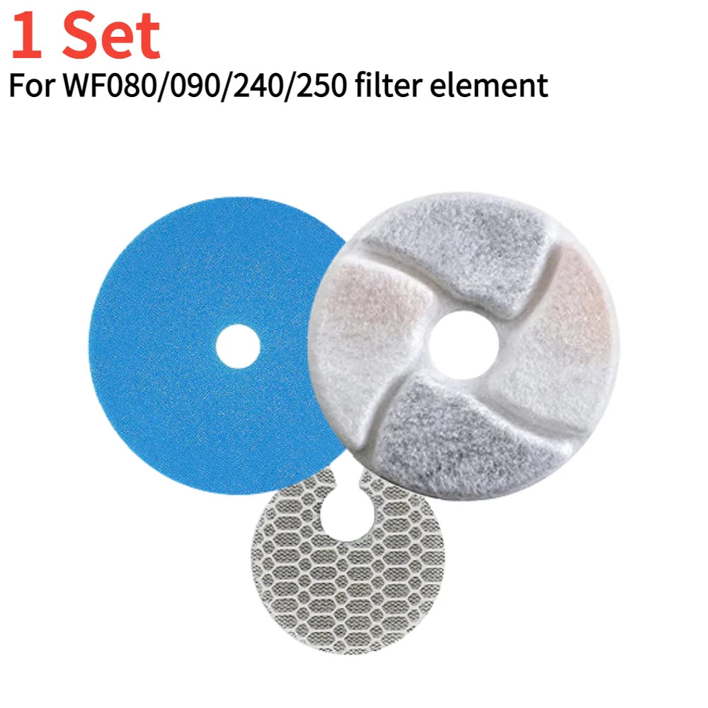 1/3set Cat Water Fountain Filters Replacement Activated Carbon Filter Element Cat Water Drinking Fountain Filter Pet Accessories